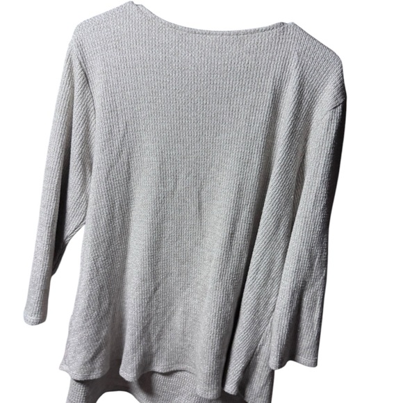 Ruby Rd. Cream Textured Top - Picture 4 of 4